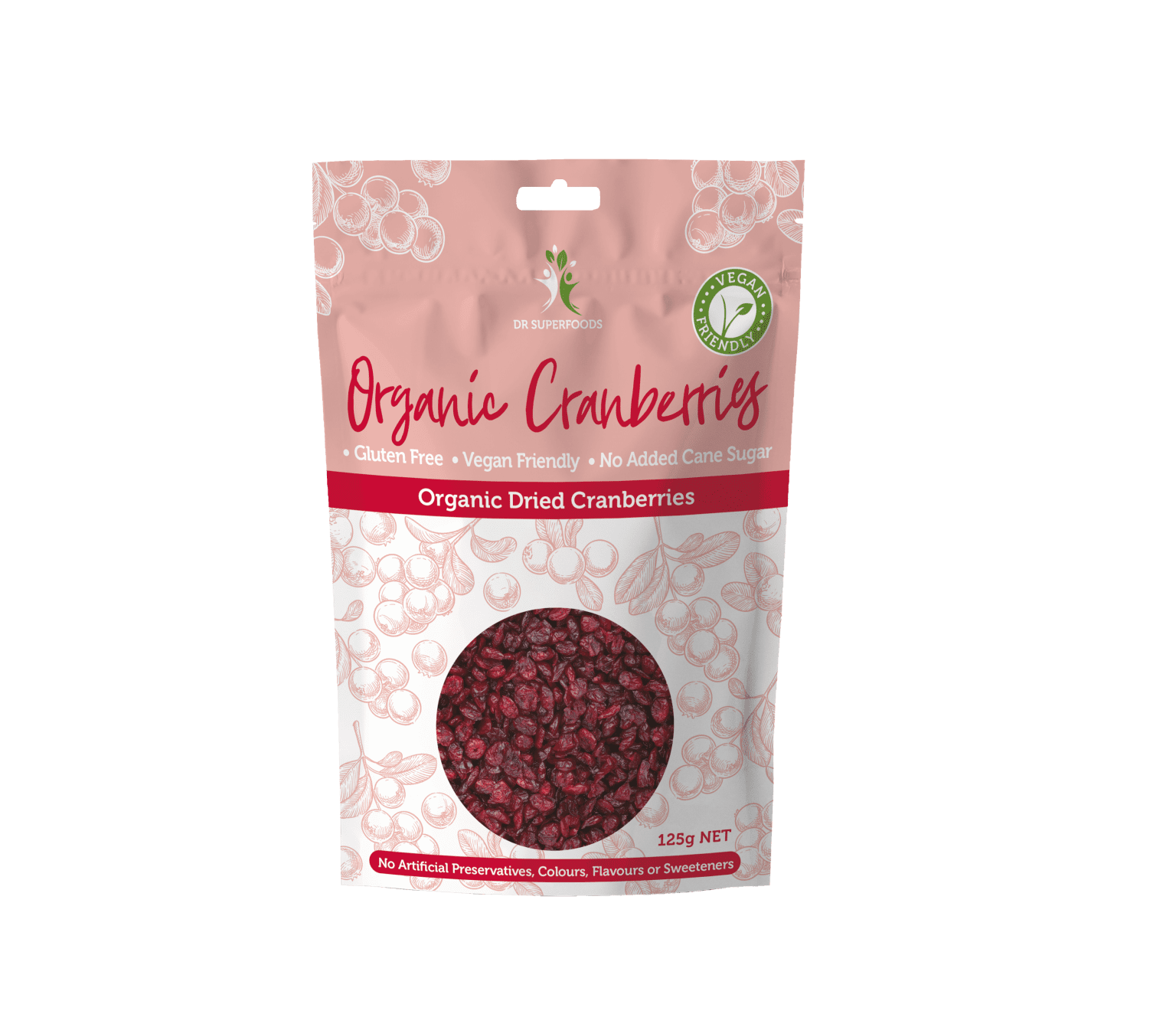 Dried Organic Whole Cranberries no added cane sugar Dried Fruit